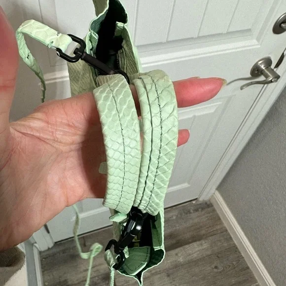 Ampersand As Apostrophe Micro Tote in Mint Python - Picture 13 of 16